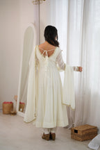 Off whiteTrendy Anarkali Suit Set