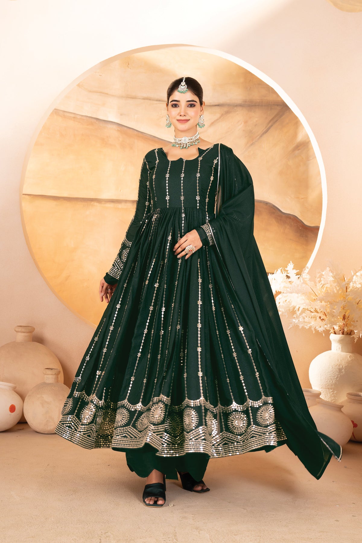 Gauri's New Trendy Anarkali Suit Set