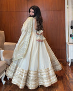 Neha Heavy Pure Vichitra Anarkali Suit Set