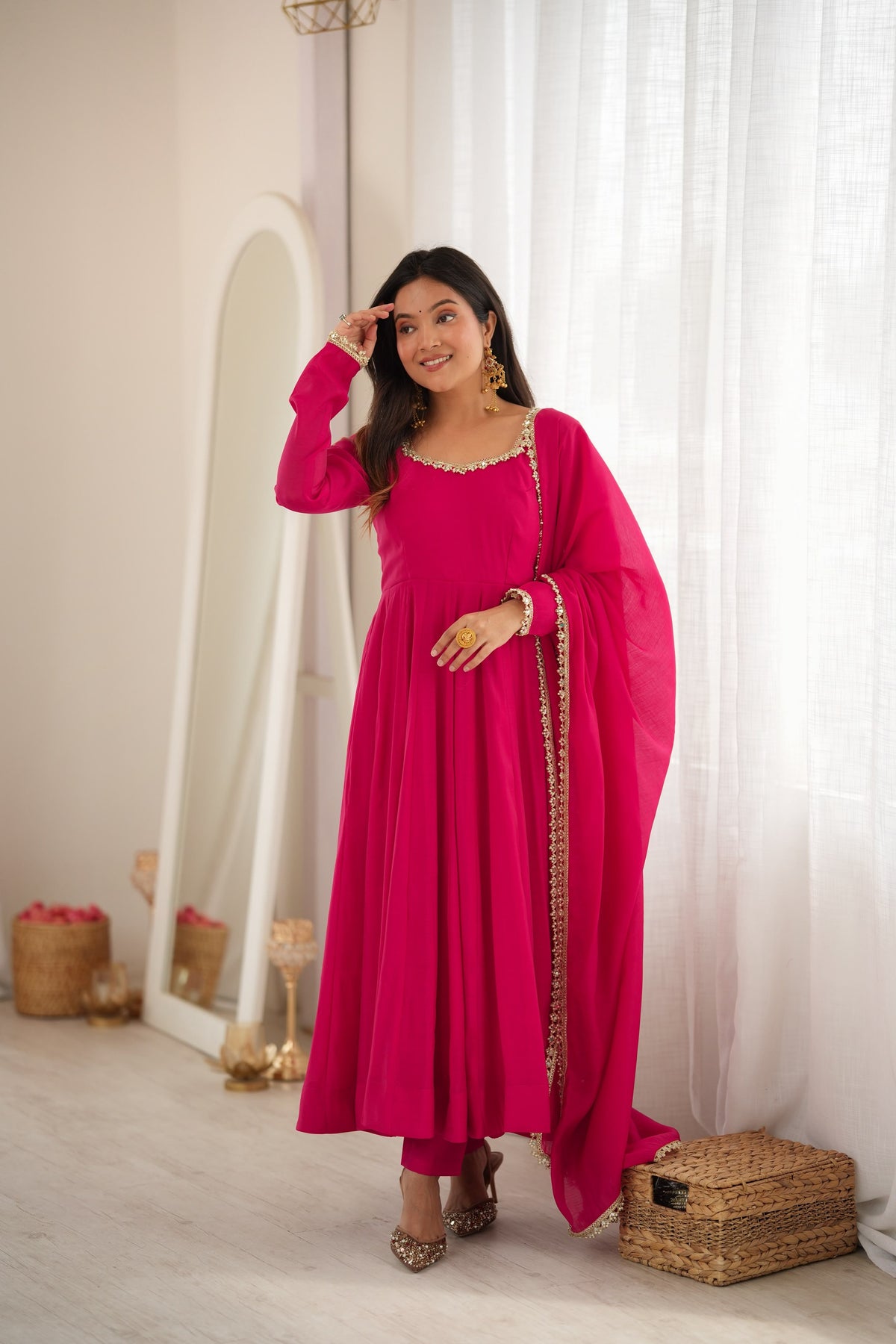 Ranipink Trendy Anarkali Suit Set