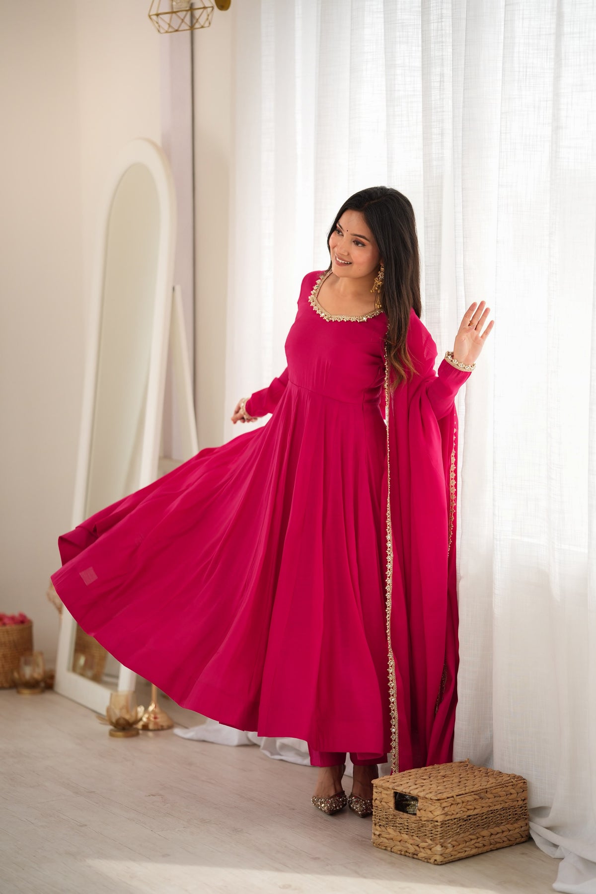 Ranipink Trendy Anarkali Suit Set