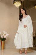 Luxury Off-White Georgette Anarkali Suit