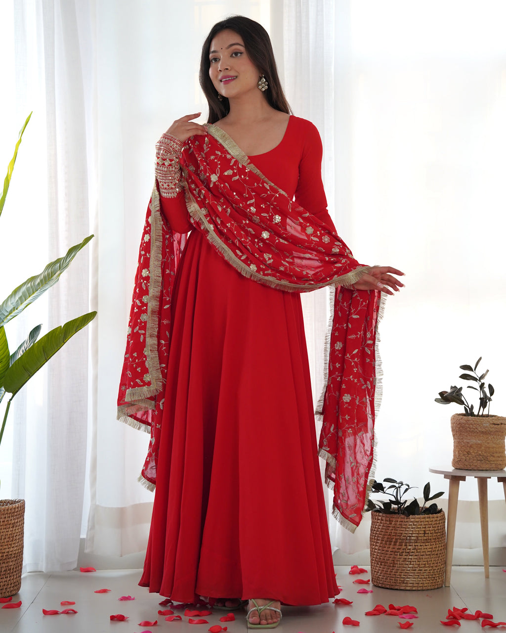 SHARON ANARKALI DUPATTA SET