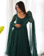 Premium Quality Silk Gown Anarkali Suit Set