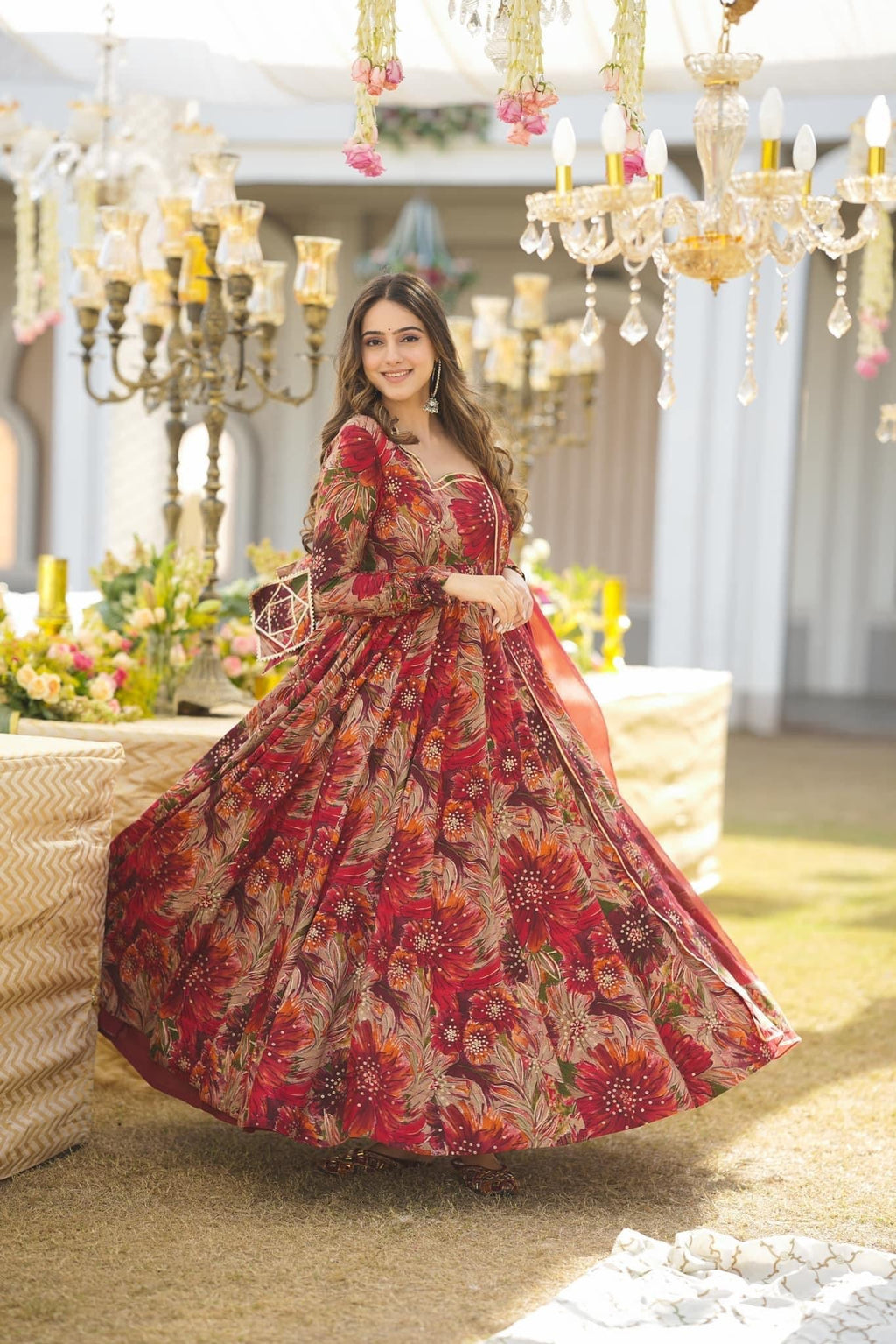 Salisha Premium Quality Maxi Anarkali Suit Set