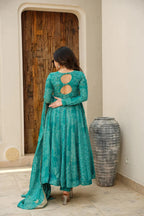 Magic Green Coloured Anarkali Suit