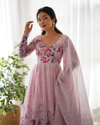 Premium Quality Silk Gown Anarkali Suit Set