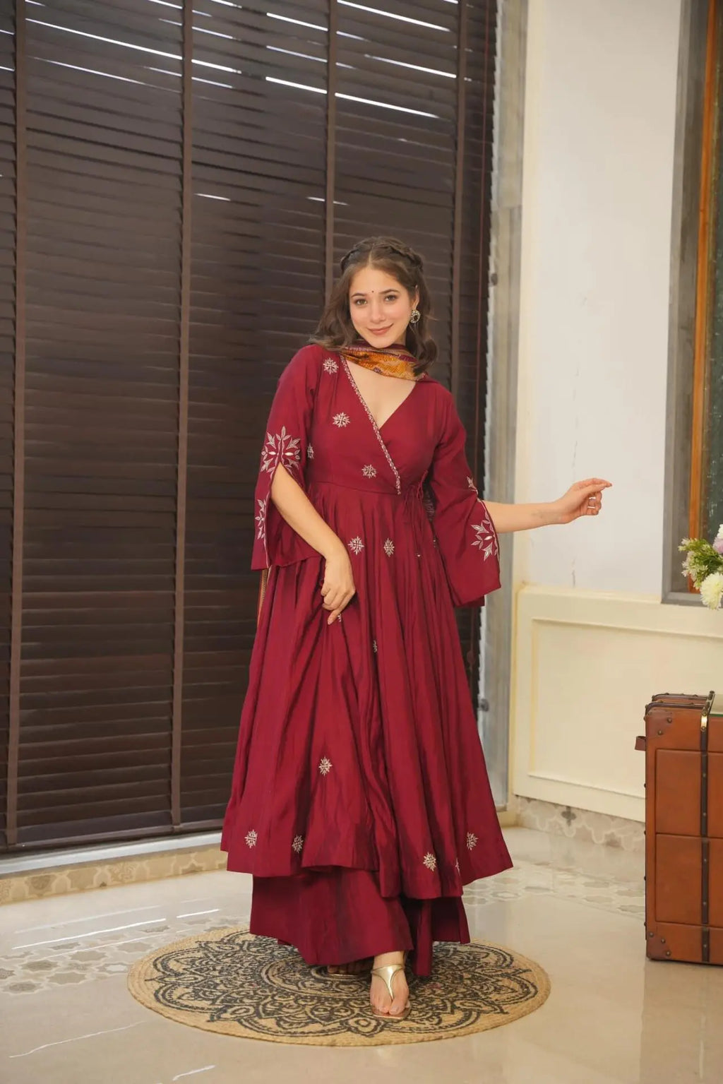 Devine Pure Rangoli Silk Anarkali Suit Set