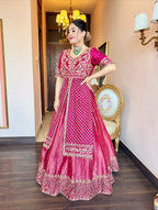 Shahi Gulzar Heavy Embroidered Lehenga Suit Set