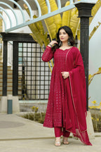 SUNHERI FUX GEORGETTE SUIT SET - 6013