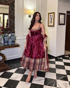 Alveera Premium Quality Anarkali Suit Set with Color