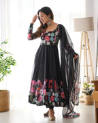 Madhuri's Ready To Wear Black Suit Set