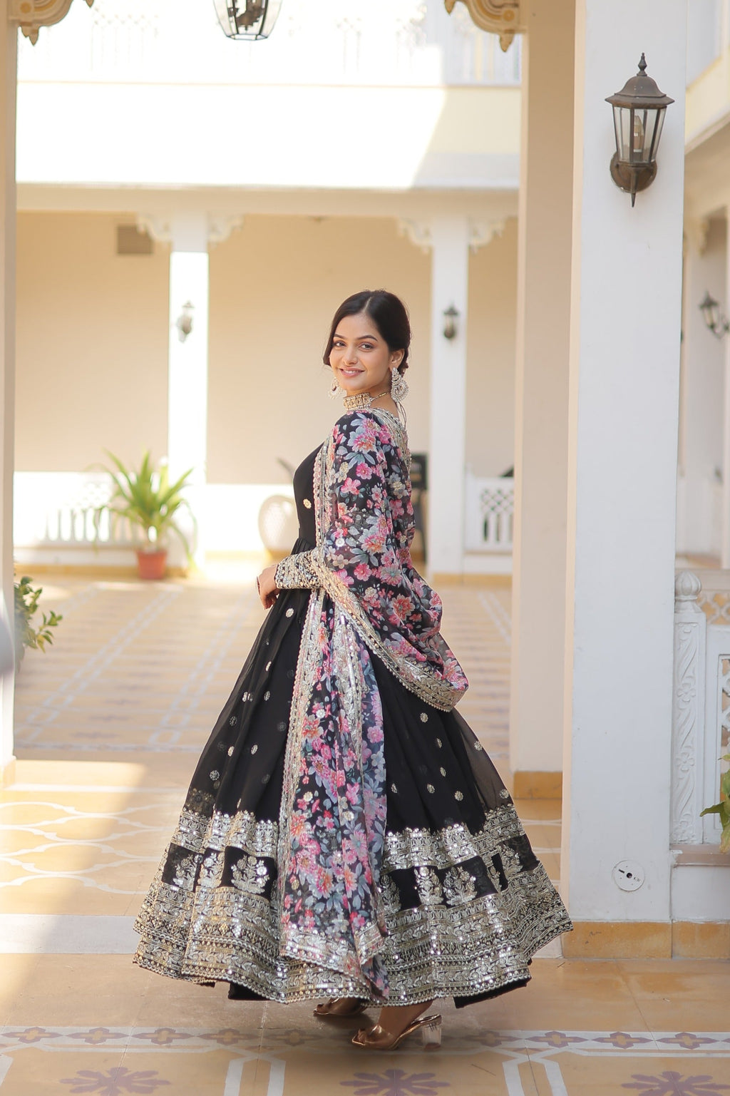 Kavita's Black Designer Gown
