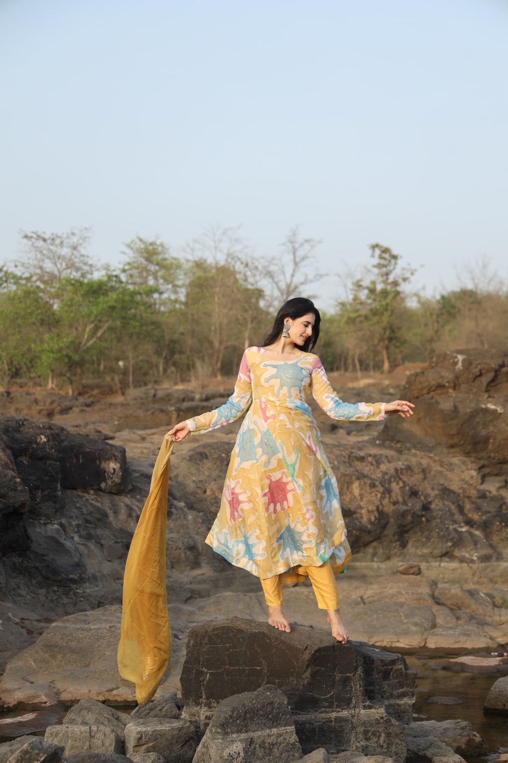 Kajal's Multi Coloured Suit