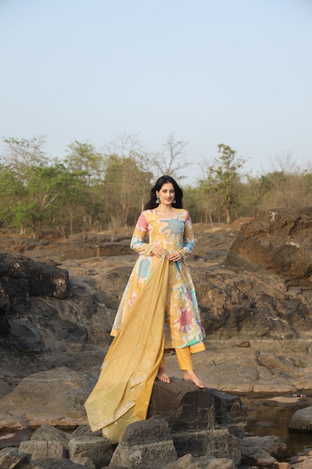Kajal's Multi Coloured Suit