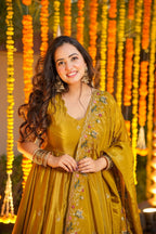 Millow Floral Anarkali Anarkali Suit Set