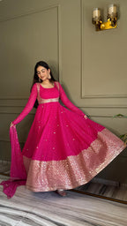 Premium Bandhej Heavy Traditional Koti Anarkali Suit Set