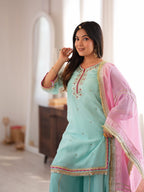 Kaumya Neon Elegant Sharara Suit Set