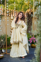 Kediya Inspired Heavy Real Mirror Work Palazzo Suit Set