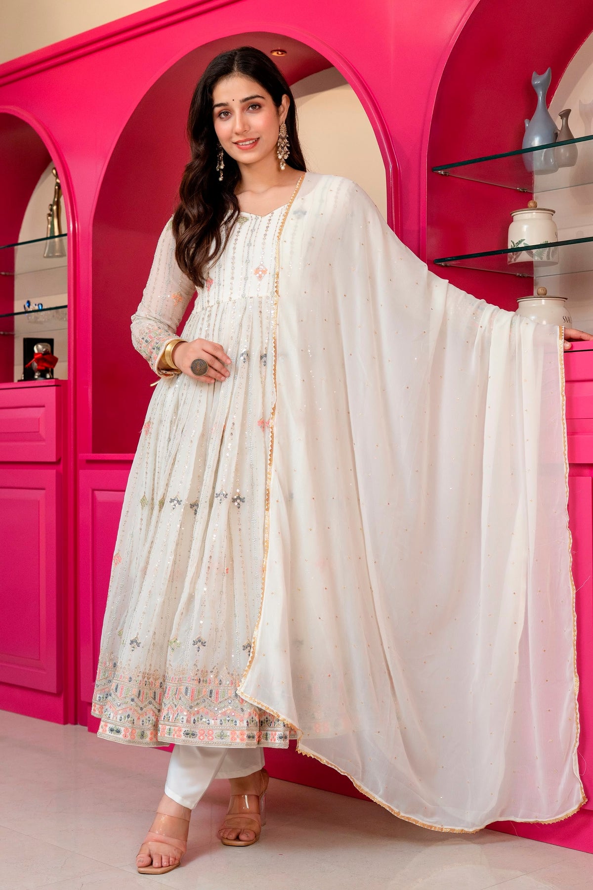 Premium Designer  Elegance Anarkali Suit Set