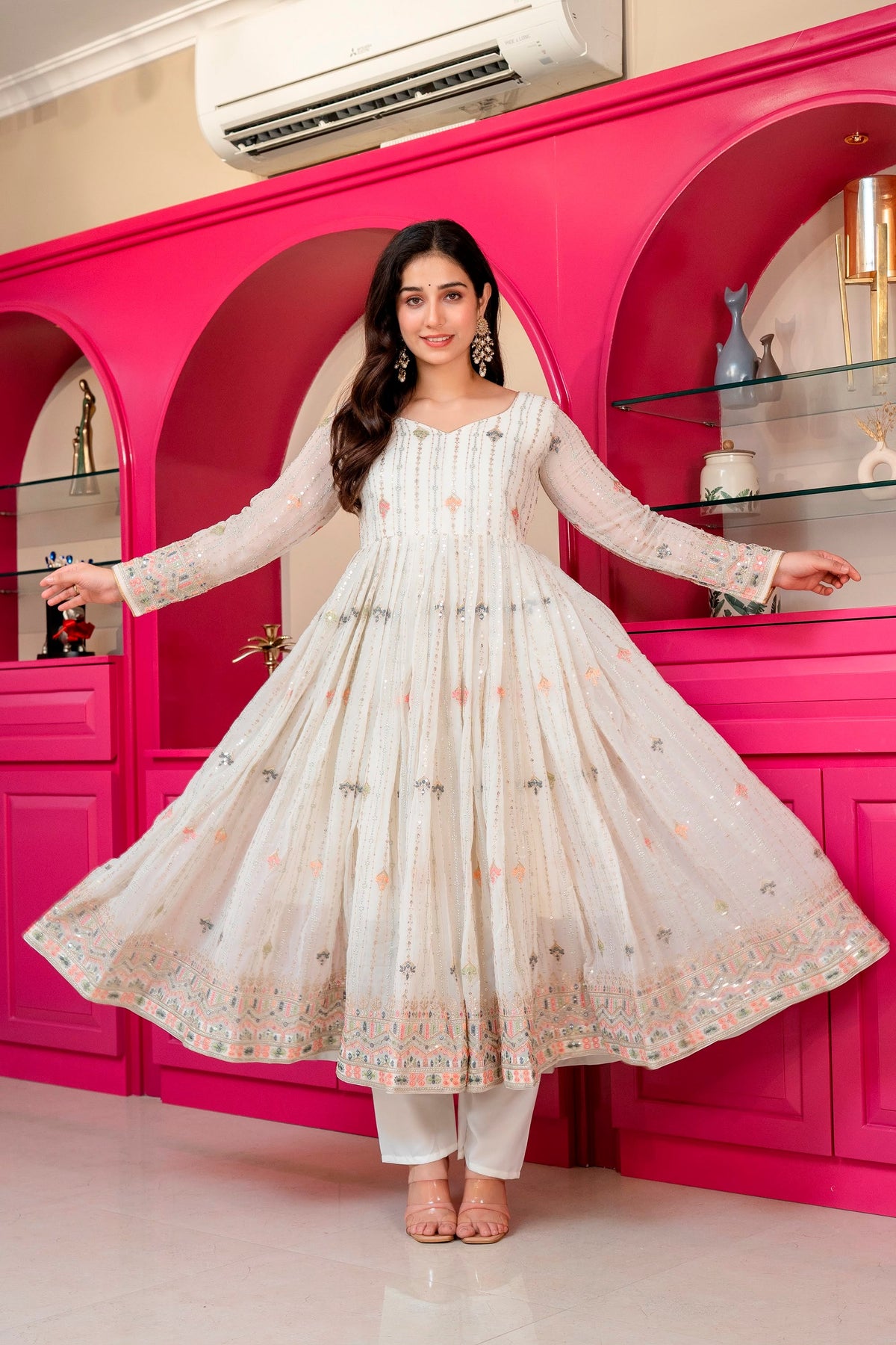 Premium Designer  Elegance Anarkali Suit Set