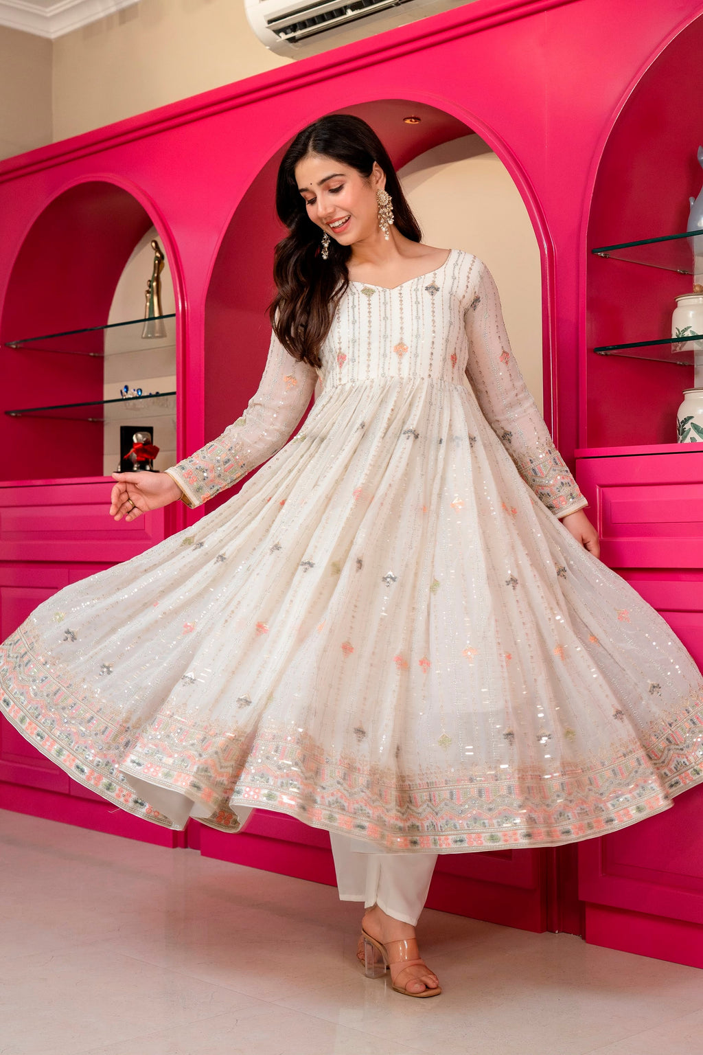 Premium Designer  Elegance Anarkali Suit Set