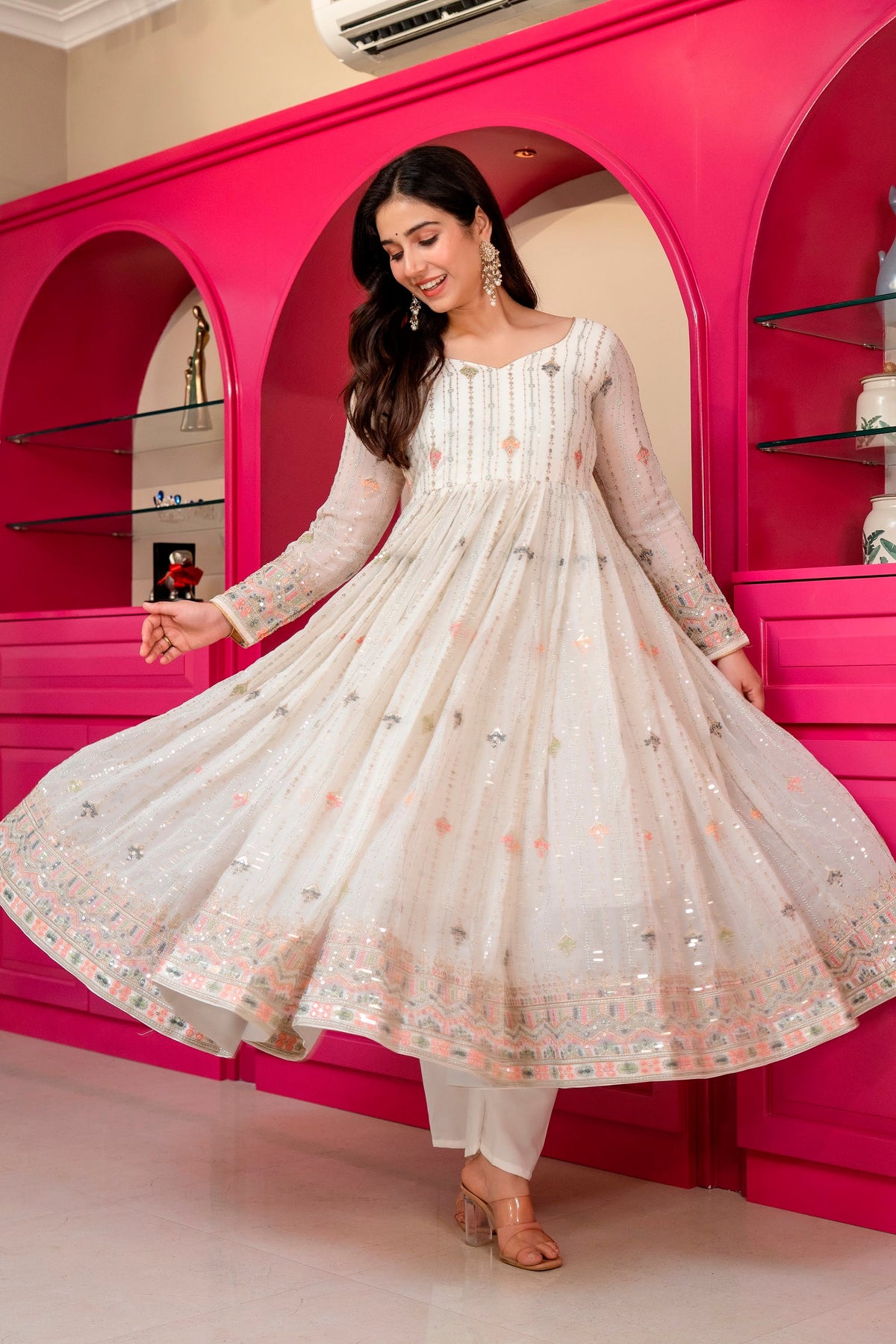Premium Designer  Elegance Anarkali Suit Set