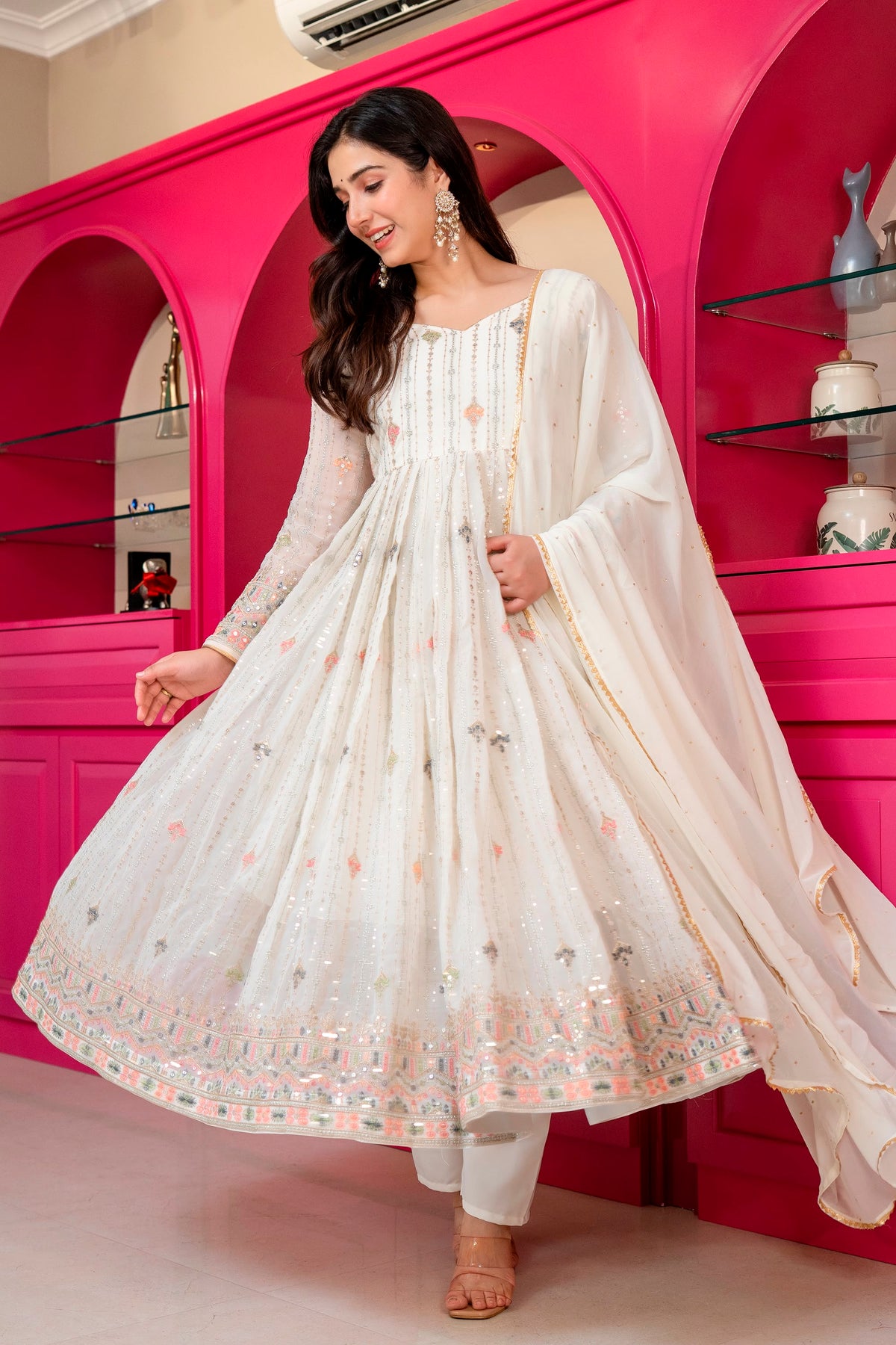 Premium Designer  Elegance Anarkali Suit Set