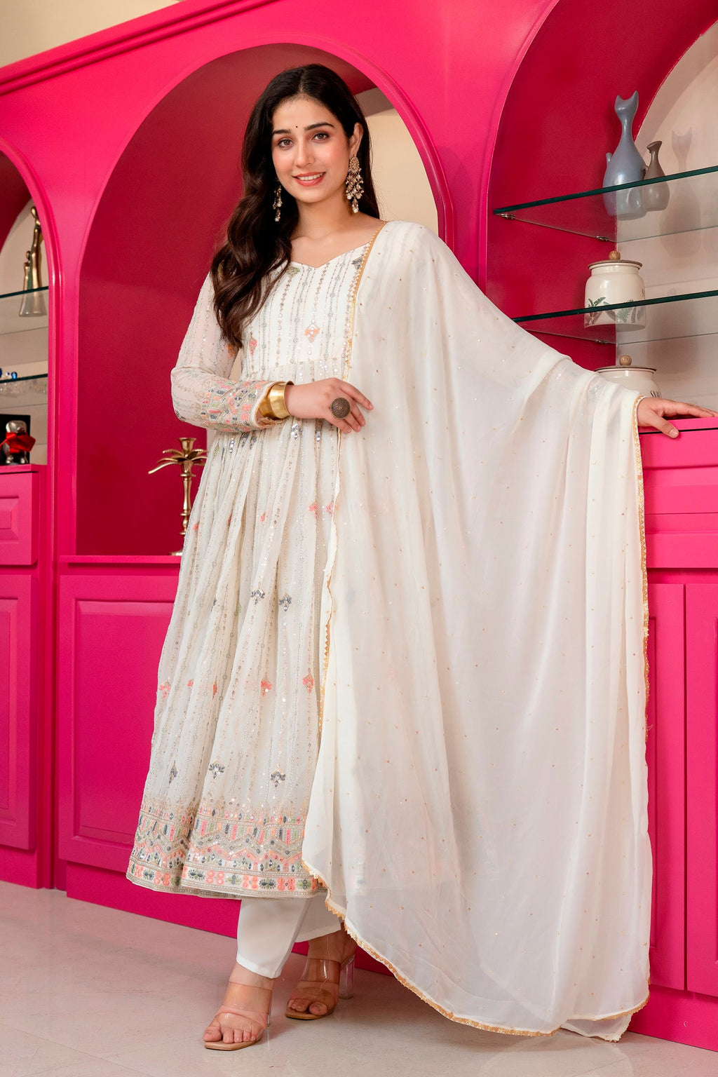 Premium Designer  Elegance Anarkali Suit Set