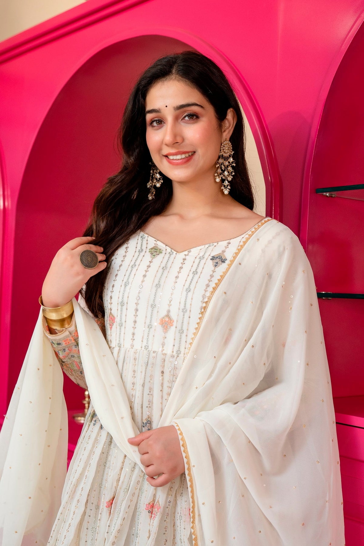 Premium Designer  Elegance Anarkali Suit Set