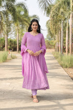 Aadhya's Purple Suit