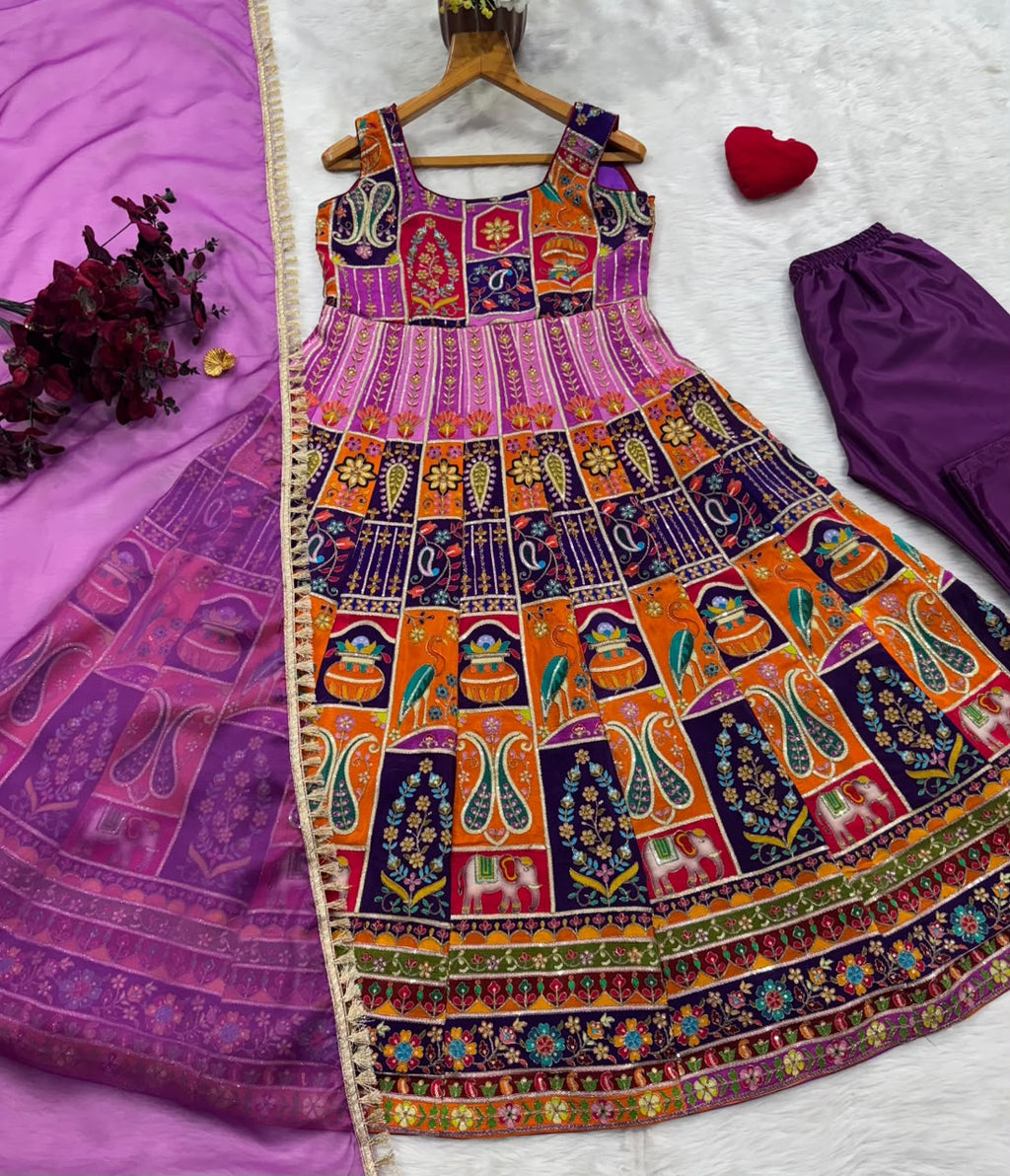 Ruhvanya Heavy Wedding Wear Maxi Set