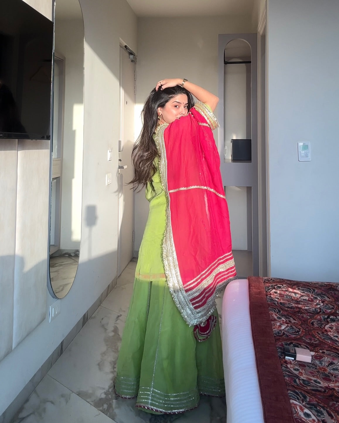 Saumya Neon Sharara Suit Set