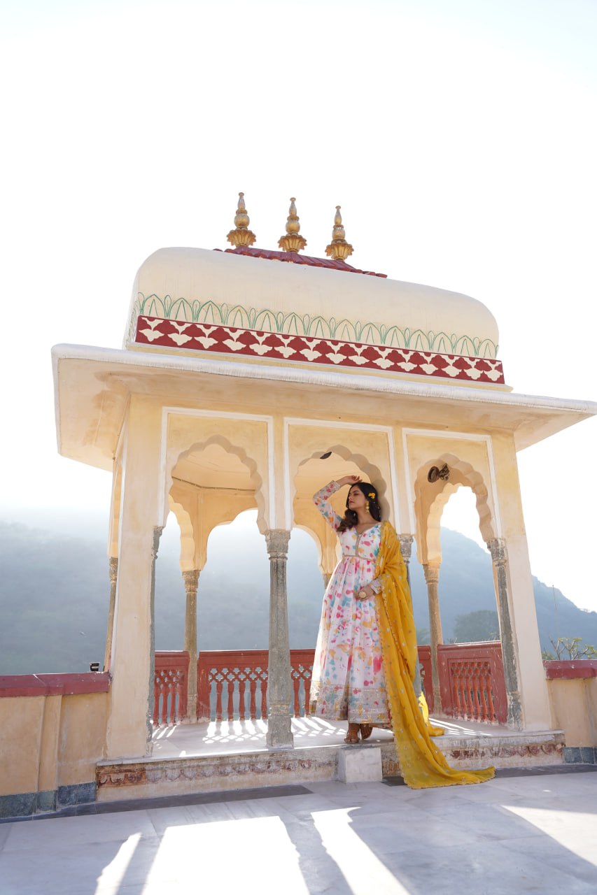 Premium Quality Malti Anarkali Suit Set