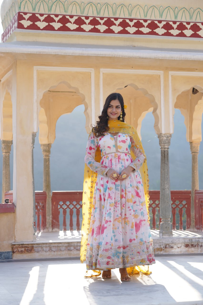 Premium Quality Malti Anarkali Suit Set