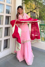Raumya Neon Elegant Sharara Suit Set