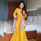 Raumya Neon Elegant Sharara Suit Set