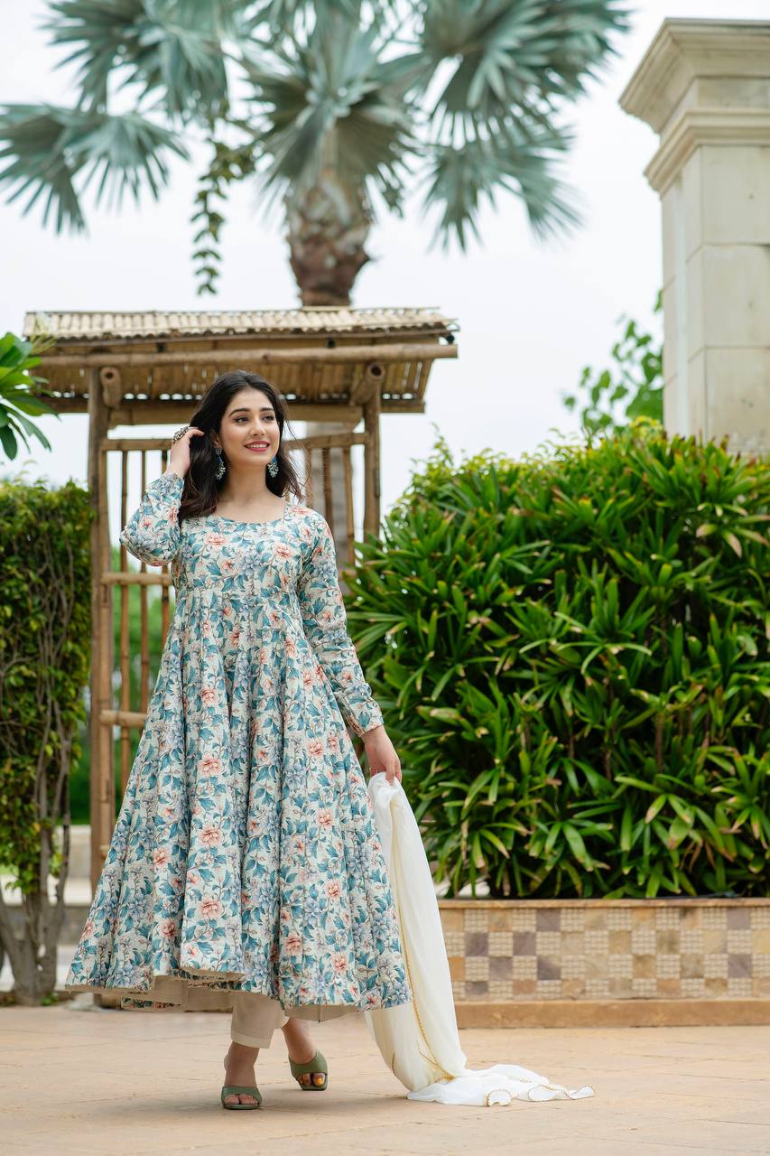 Ishika's Premium Anarkali Suit Set