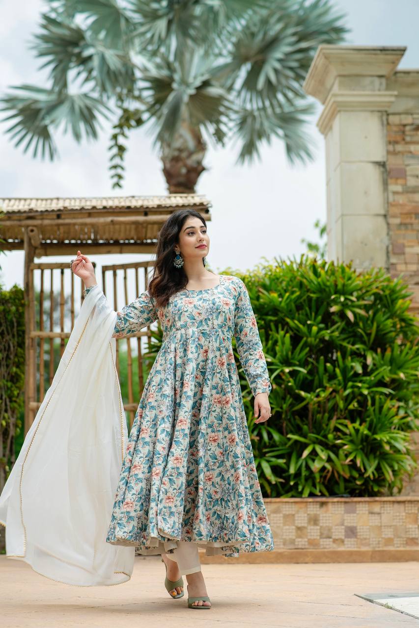 Ishika's Premium Anarkali Suit Set