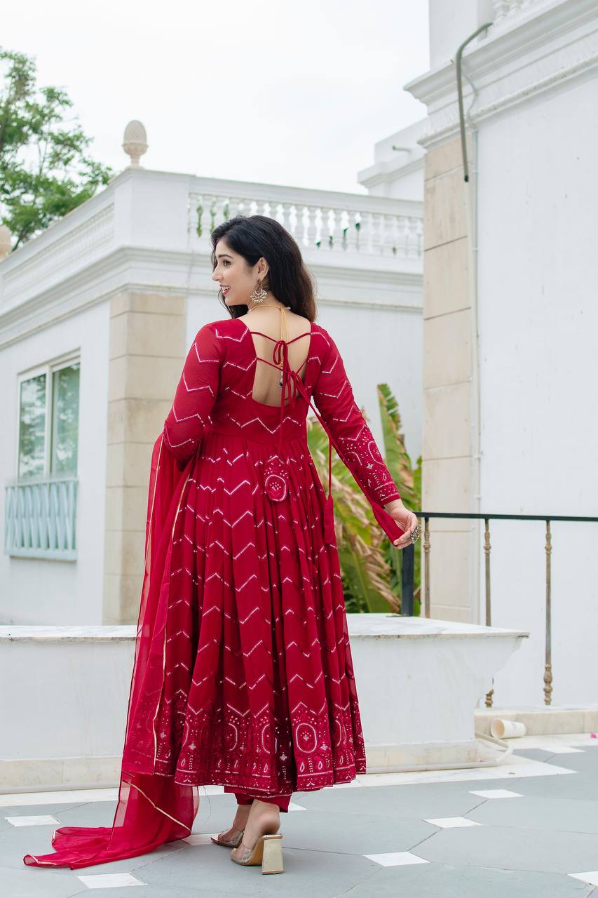 Liksha's Beutifull and Premium Anarkali Suit Set