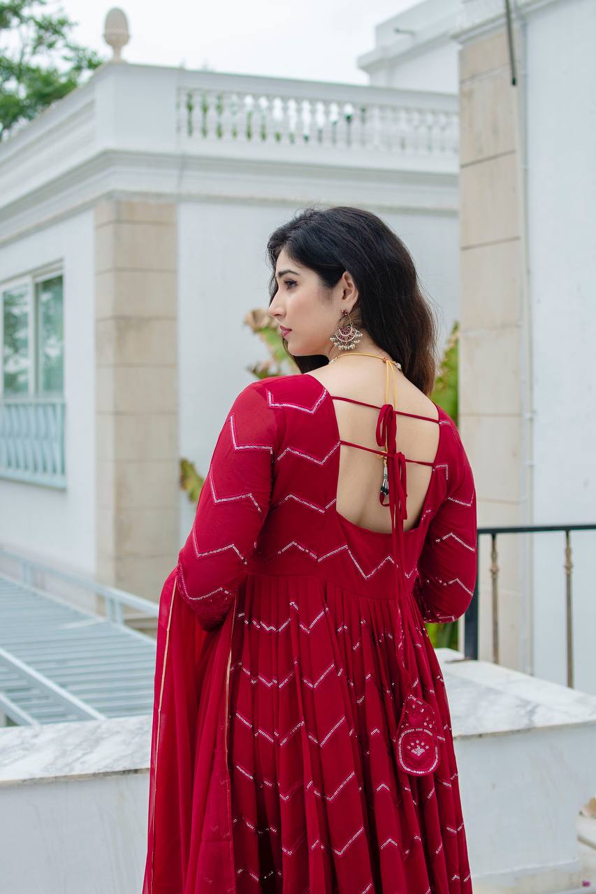 Liksha's Beutifull and Premium Anarkali Suit Set