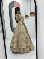 Premium Quality Heavy Traditional Crop Top with Shrug With Color