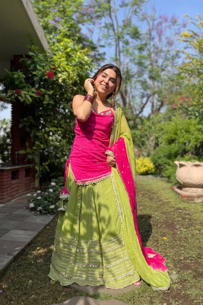 RANG-F-ROYALE BLOOMING LEHENGA SUIT SET