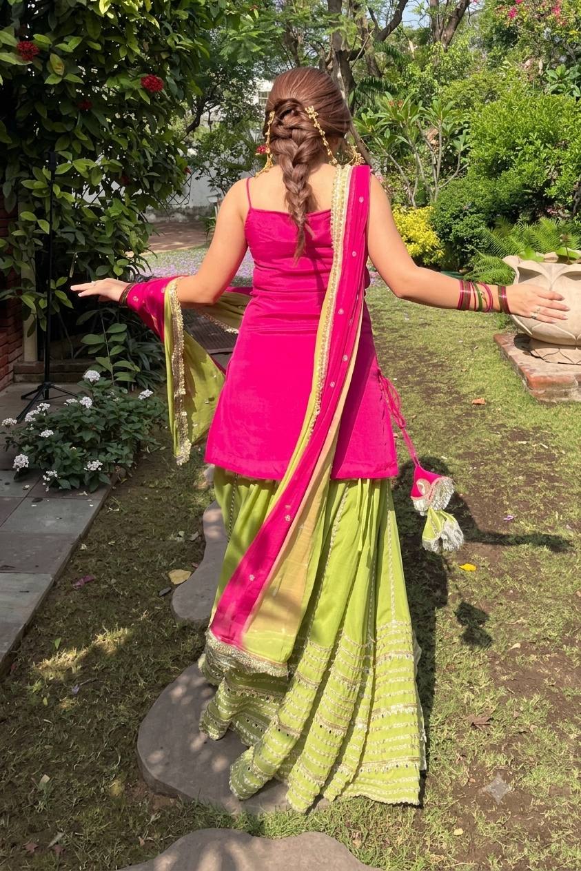RANG-F-ROYALE BLOOMING LEHENGA SUIT SET