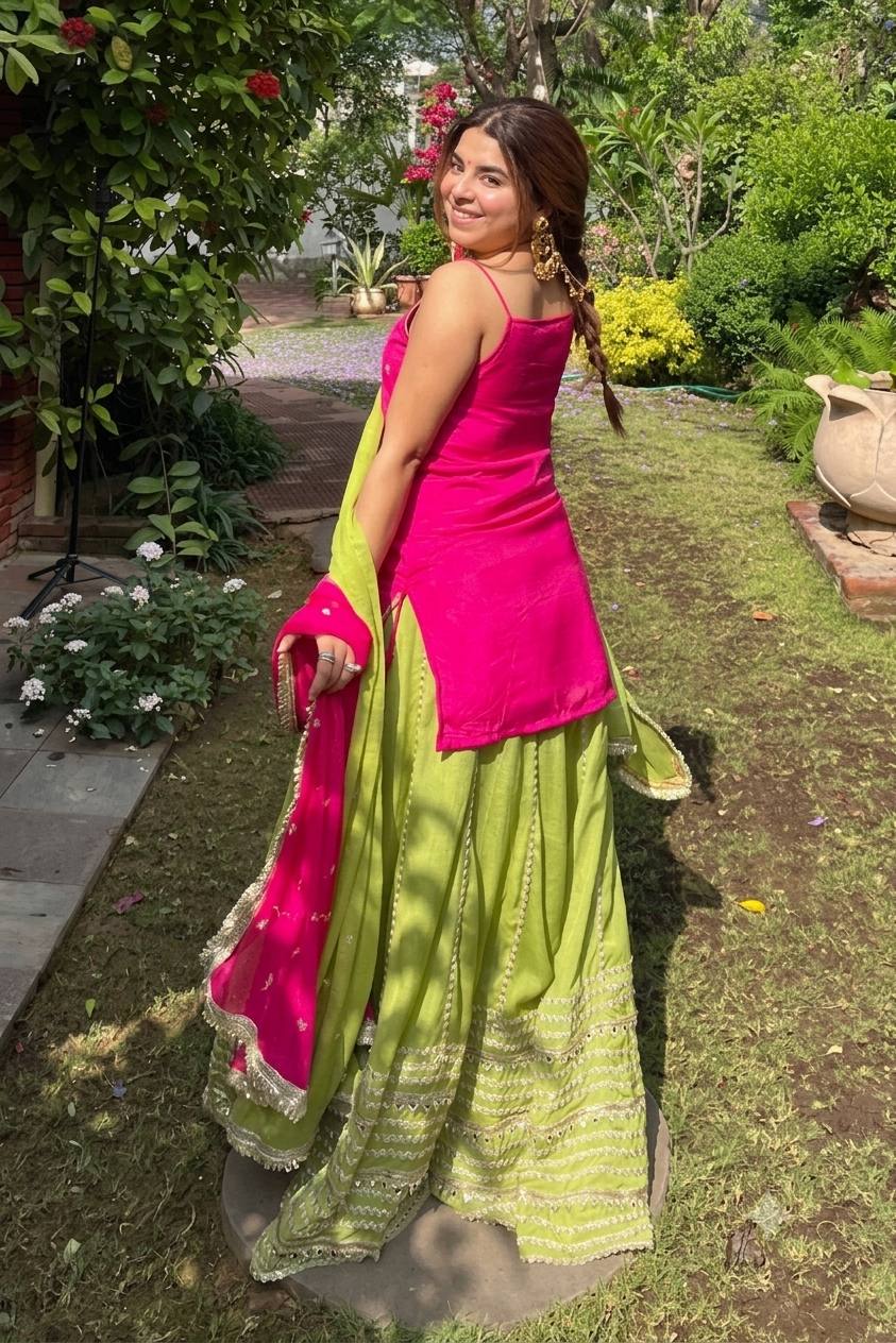 RANG-F-ROYALE BLOOMING LEHENGA SUIT SET