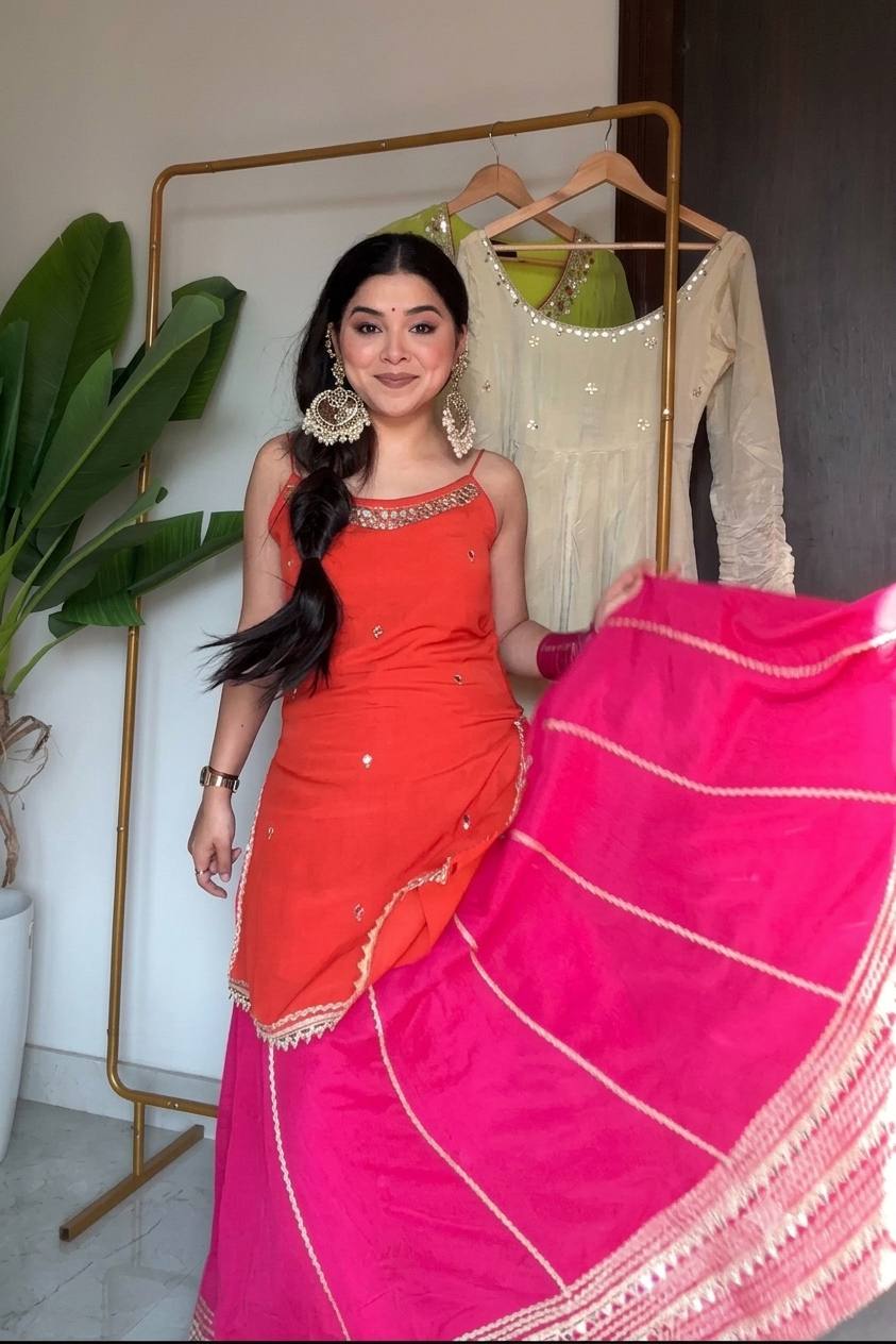 RANG-F-ROYALE BLOOMING LEHENGA SUIT SET