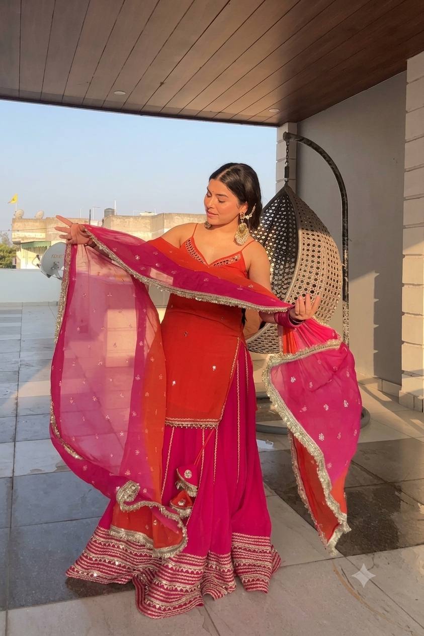 RANG-F-ROYALE BLOOMING LEHENGA SUIT SET