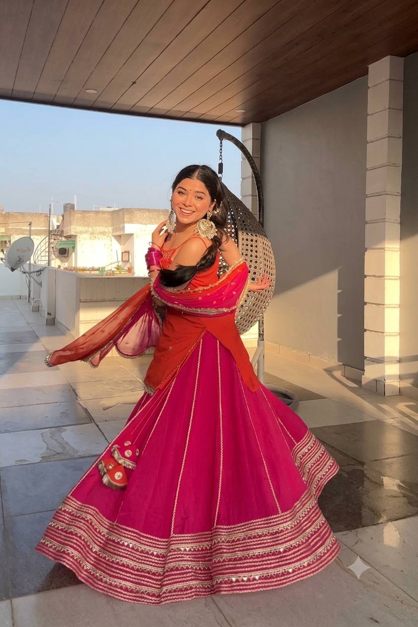 RANG-F-ROYALE BLOOMING LEHENGA SUIT SET
