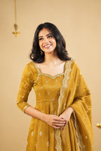 Myra cosmo Slit Anarkali Premium Suit Set