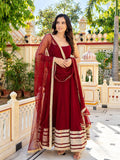 Aaradhya Faux Blooming Zari Sequins Anarkali Suit Set